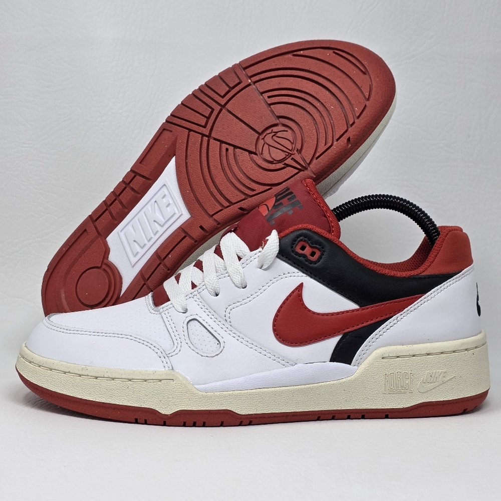 Nike White and Red Sneakers - size 14